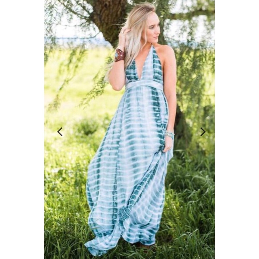 Bohemian Maxi Dress--Medium